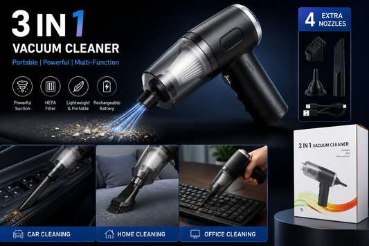 Mini Portable  3-in-1 Vaccum Cleaner